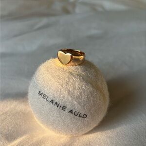 Heart Signet Ring - Vermeil - Size 8